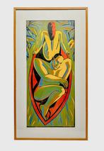 Leon Janssen (1951), houtsnede, Antiek en Kunst, Ophalen