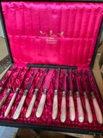 12-delige messenset met parelmoeren heften in S.Spijer doos, Ophalen of Verzenden