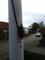vlaggenmast, Ophalen, Gebruikt