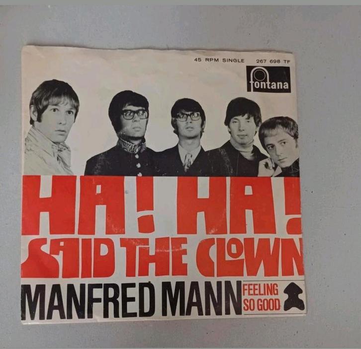 Manfred Mann - Ha! Ha! Said The Clown, Cd's en Dvd's, Vinyl Singles, Gebruikt, Single, Pop, 7 inch, Ophalen of Verzenden