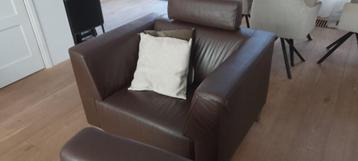 GRATIS afhalen Nette Montel lederen Fauteuil met hoofdsteun