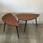 Twee vintage bijzettafels, model Ikea Lövbacken, Huis en Inrichting, Vintage, 55 tot 75 cm, Zo goed als nieuw, Ovaal