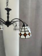 Glas in lood lamp Tiffany stijl luster, Glas, Minder dan 100 cm, Gebruikt, Ophalen