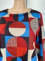 i155 Expresso maat 36=S jurk jurkje blauw/rood/zwart, Expresso, Ophalen of Verzenden, Zo goed als nieuw, Knielengte