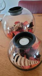 Deco glas bollen, Ophalen of Verzenden, Zo goed als nieuw