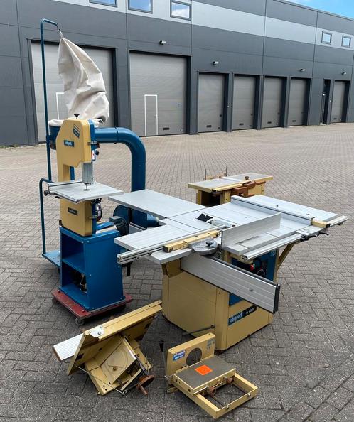 Compleet Scheppach machine park voor timmerlieden, Doe-het-zelf en Verbouw, Gereedschap | Zaagmachines, Gebruikt, 1200 watt of meer