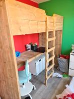 Stevige Steiger Houten Hoogslaper met Bureau, Ophalen, Gebruikt, 90 cm, Modern