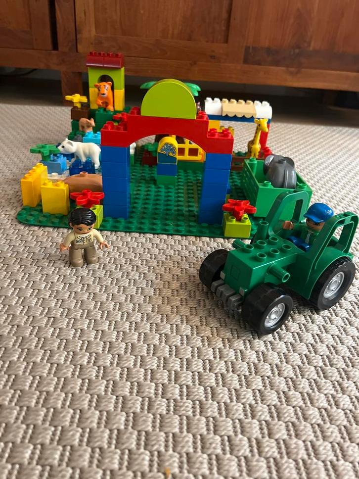 Duplo Dierentuin met Grondplaat, Kinderen en Baby's, Speelgoed | Duplo en Lego, Gebruikt, Duplo, Complete set, Ophalen of Verzenden