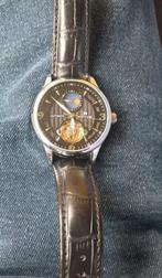 Zgan Heren Horloge automatic met leren horloge band, Sieraden, Tassen en Uiterlijk, Horloges | Heren, Overige merken, Leer, Staal