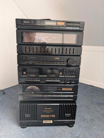 Sharp system 7700 —complete vintage hifi set  beschikbaar voor biedingen