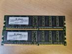 2x Infineon 256MB DDR400, Computers en Software, RAM geheugen, 1 GB of minder, DDR, Desktop, Gebruikt