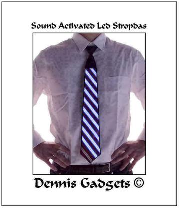 Dennis Gadgets: Sound activated led stropdas in 3 modellen beschikbaar voor biedingen