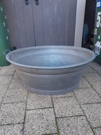 Zinken teil teilen zink bloembak bak kuip tuin bad badkuip, Ophalen, Zo goed als nieuw, Metaal, Tuin