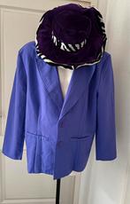 Paarse Colbert maat XL met hoed carnaval uniseks, Verzenden, Zo goed als nieuw, Maat 56/58 (XL), Carnaval