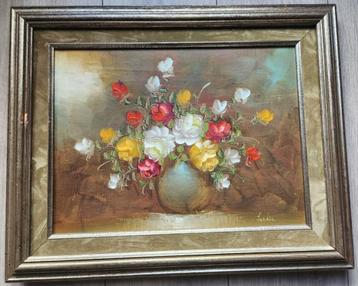 Schilderij Vaas met gemengd boeket beschikbaar voor biedingen