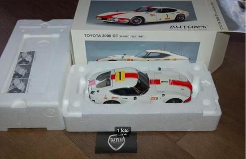 1:18 TOYOTA 2000 GT #1 24HRS FUJI Autoart 86715 WRH, Hobby en Vrije tijd, Modelauto's | 1:18, Zo goed als nieuw, Auto, Autoart