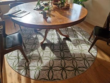 Groot Desso vloerkleed, rond, groen - 240cm beschikbaar voor biedingen