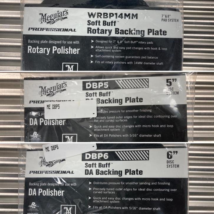 MEGUIARS DA of Rotary backing plate steunplaat polijsten !, Auto diversen, Onderhoudsmiddelen, Ophalen of Verzenden
