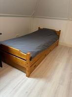 Te koop stevig houten bed, Huis en Inrichting, Ophalen, Gebruikt, 90 cm, Hout