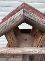 Houten Vogelhuisje op Standaard - Tuindecoratie, Ophalen, Gebruikt