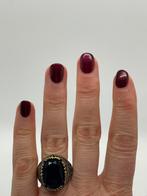 B752 Prachtige zilveren Ottomaanse ring blauwe steen mt 21,5, 20 of groter, Ophalen of Verzenden, X, Met edelsteen