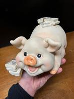 Varken varkens spaarpot big met geld roze, Ophalen of Verzenden, Zo goed als nieuw