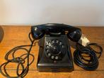 Vintage retro zwart werkend telefoontoestel, Ophalen of Verzenden, Zo goed als nieuw, Met draaischijf
