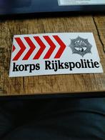 Sticker korps rijkspolitie , logo, Verzamelen, Verzenden, Zo goed als nieuw, Overige typen