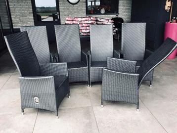 6 hoge, verstelbare Bois le Duc tuinstoelen, IZGS beschikbaar voor biedingen