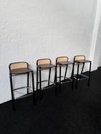 Set van 4 Riet Krukken, Gebruikt, 60 tot 90 cm, Ophalen of Verzenden, Metaal