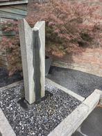 Waterornament Graniet met opvangbak en pomp, Tuin en Terras, Waterpartijen en Fonteinen, Ophalen, Zo goed als nieuw, Graniet, Waterornament