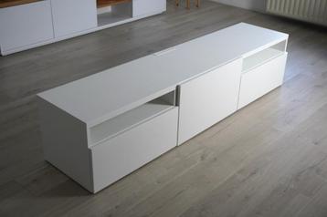 IKEA BESTA Tv-meubel, wit (Selsviken hoogglans), 180x42x39cm
