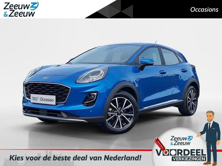 Ford Puma 1.0 EcoBoost Hybrid Titanium | Winterpack | Afneem, Auto's, Ford, Bedrijf, Te koop, Puma, ABS, Achteruitrijcamera, Airbags