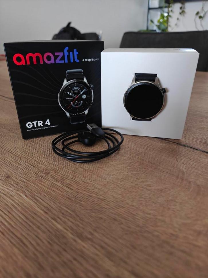 Amazfit GTR 4 Superspeed Black, Sieraden, Tassen en Uiterlijk, Sporthorloges, Zo goed als nieuw, Android, Zwart, GPS, Ophalen of Verzenden