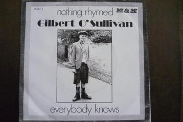 gilbert o'sullivan - nothing rhymed beschikbaar voor biedingen