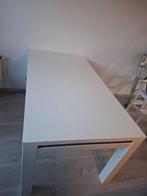 Wit leren bankstel, eettafel & kroonluchter, Huis en Inrichting, Complete inboedels, Ophalen
