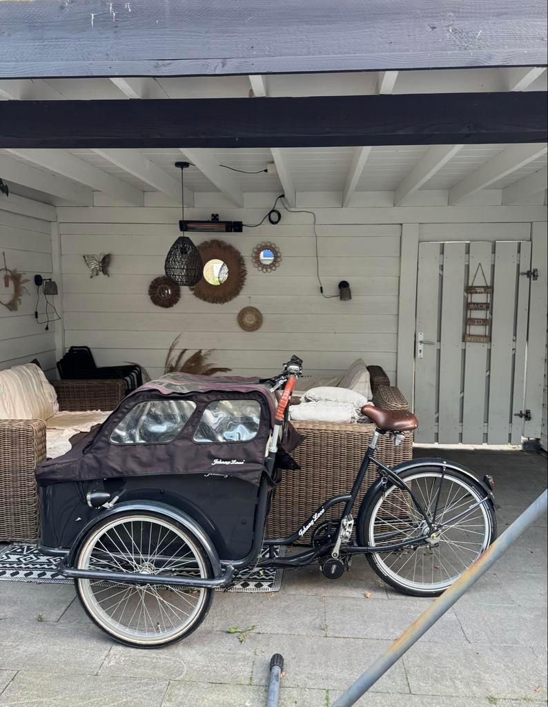 Elektrische Johnny Loco Bakfiets - Kinderen/Honden, Fietsen en Brommers, Fietsen | Bakfietsen, Ophalen, Gebruikt, Elektrisch, 2 kinderen