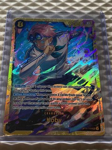 Koby – OP11-119 SEC (Secret Rare) uit de One Piece Card Game beschikbaar voor biedingen