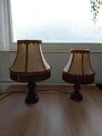 Leuke retro lampen, 42 en 35 cm hoog, Ophalen