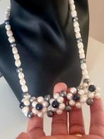 Vintage 1980 authentiek parels collier, Sieraden, Tassen en Uiterlijk, Kettingen, Ophalen of Verzenden, Zo goed als nieuw, Overige materialen
