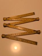 Antieke Franse houten duimstok met cm & inches €5, Antiek en Kunst, Ophalen of Verzenden