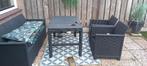 Tuinset zonder kussens in zeer goede staat, Ophalen, 5 zitplaatsen, Kunststof, Bank