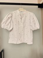 Witte MSCH blouse met bloemen - Maat M, Ophalen of Verzenden, Zo goed als nieuw, Maat 38/40 (M), Wit