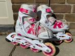 Buiten skates wit/roze maat 30 t/m 33, Gebruikt, Ophalen