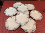 Franse borden decor Germaine Sarreguemines in blauw, Ophalen of Verzenden