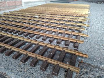 11 zeer nette lgb rails van 0.60 mtr van binnenbaan  beschikbaar voor biedingen