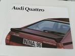 Audi Quattro Coupe folder uitvouwbaar tot poster formaat, Ophalen of Verzenden, Zo goed als nieuw, Audi