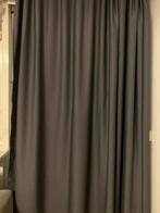 Donkergrijze verduisterende gordijnen, Ophalen, 200 cm of meer, 150 tot 200 cm, Zo goed als nieuw