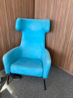 Blauwe design stoel moet weg!, Huis en Inrichting, Fauteuils, Ophalen, Gebruikt, Design, Stof