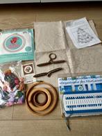 Borduur spullen, pakket, garenhouder, garen, borduurringen, Hobby en Vrije tijd, Ophalen of Verzenden, Nieuw, Borduurpakket